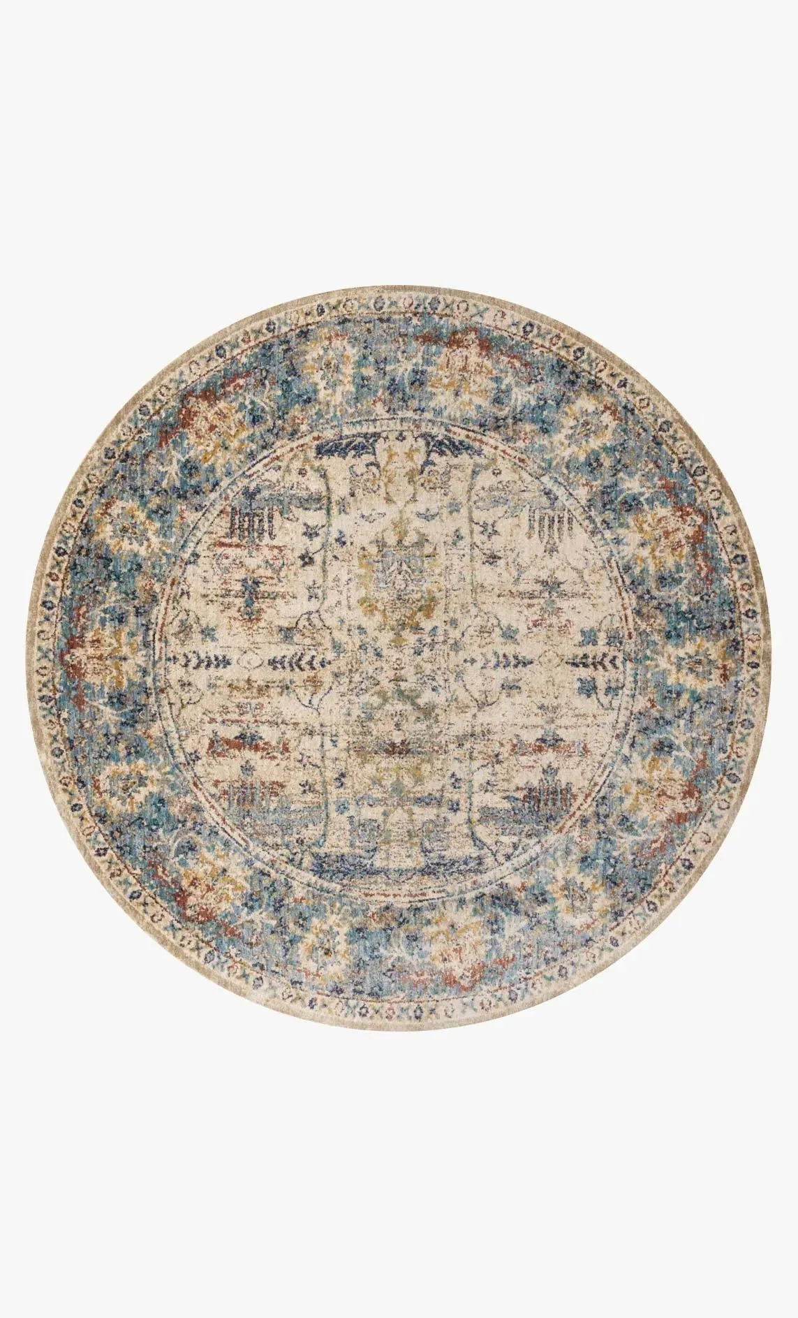 Anastasia AF-07 Sand/Light Blue Rug