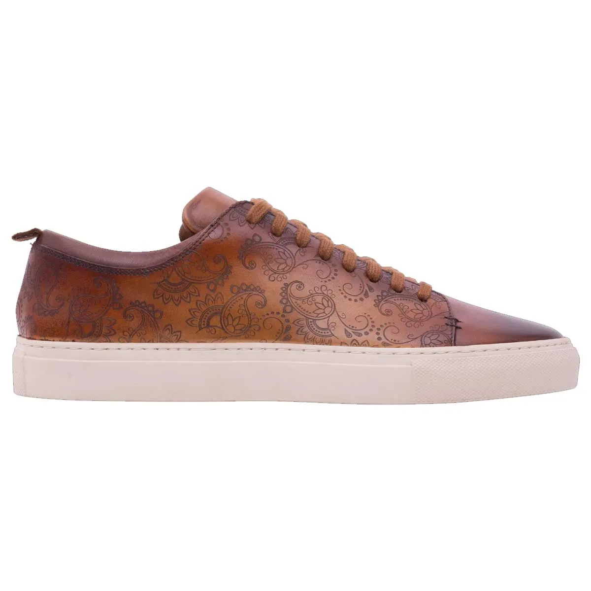 BARKER Paisley Sneakers - Mens - Cedar Hand Painted