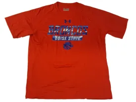 Boise State Broncos Under Armour Heatgear Orange SS Crew Neck T-Shirt (L)