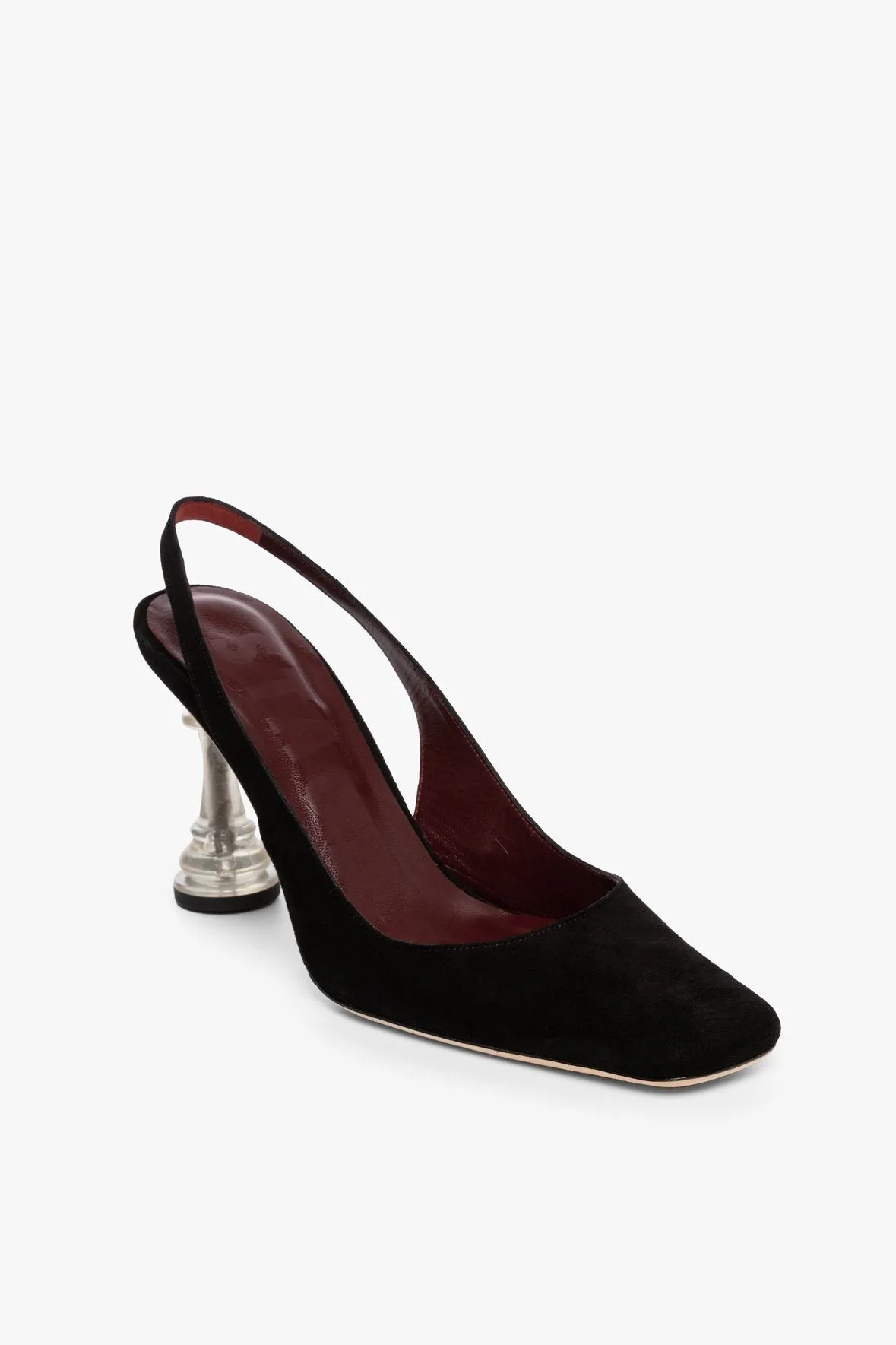 CHESS SLINGBACK HEEL | BLACK