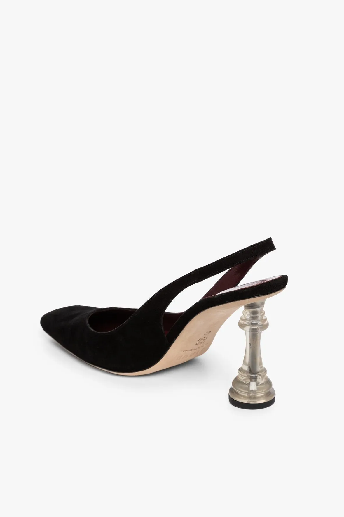 CHESS SLINGBACK HEEL | BLACK