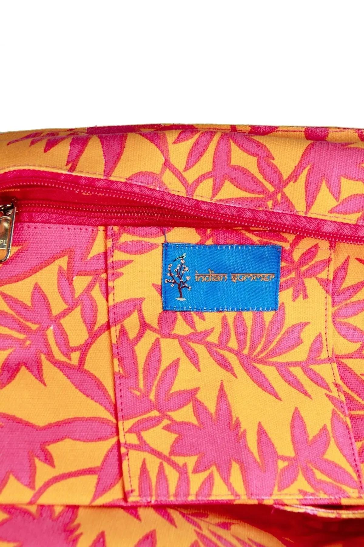 Coral Leaves Weekender Bag