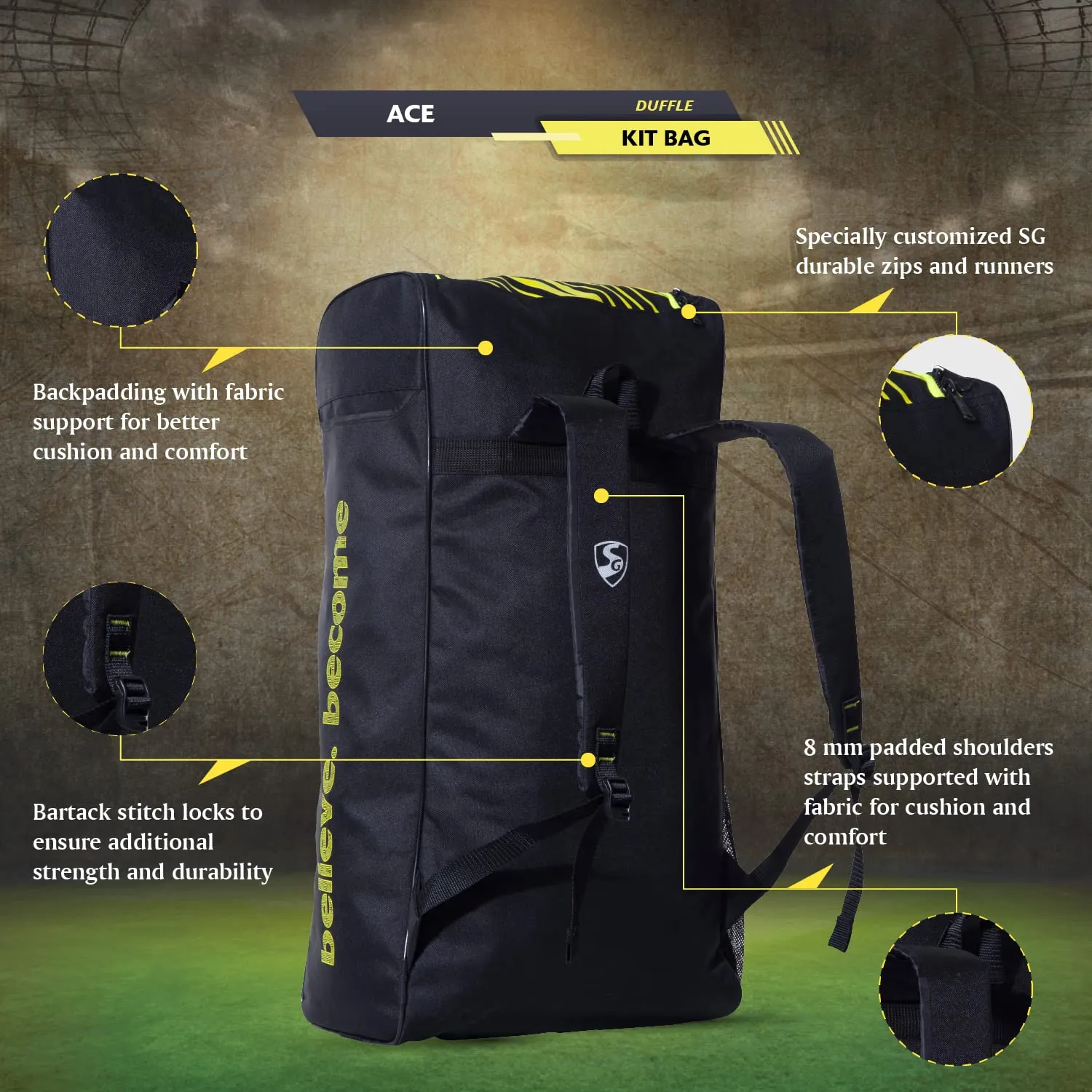 Cricket Kit Bag ACE Duffle