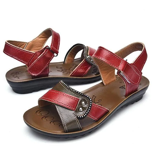 Designer Women Sandals Genuine Leather Summer Leisure