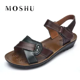 Designer Women Sandals Genuine Leather Summer Leisure