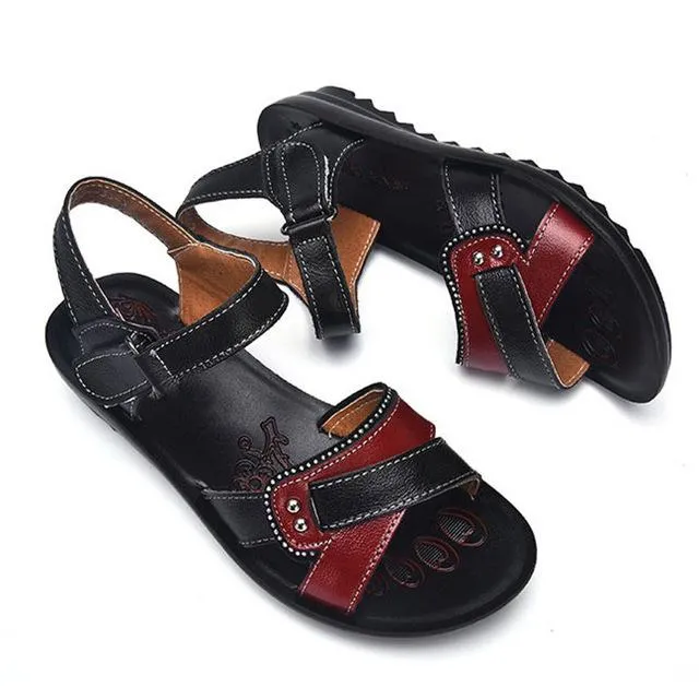 Designer Women Sandals Genuine Leather Summer Leisure