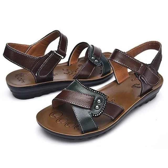 Designer Women Sandals Genuine Leather Summer Leisure