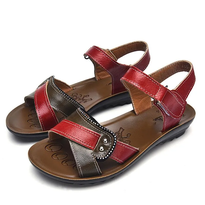 Designer Women Sandals Genuine Leather Summer Leisure