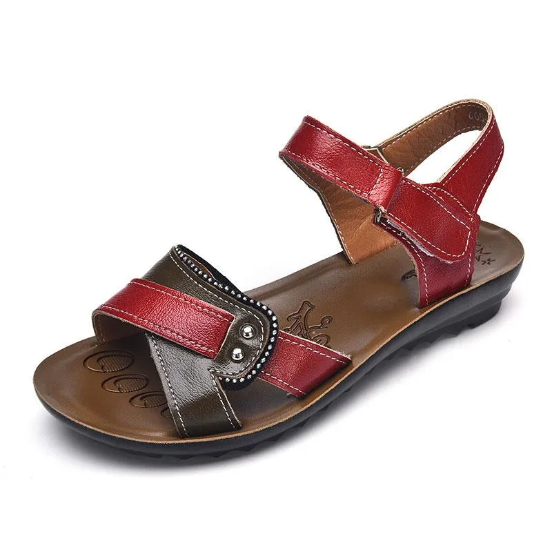 Designer Women Sandals Genuine Leather Summer Leisure