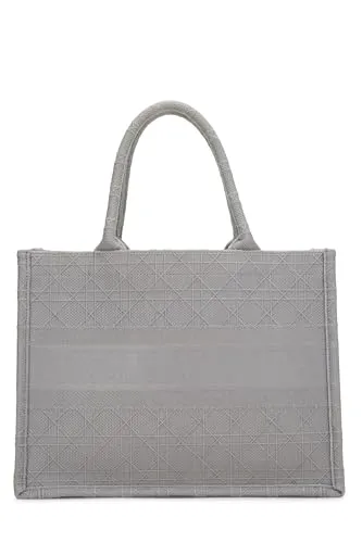 Dior,  Grey Canvas Book Tote Medium, Grey