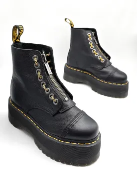 DR. MARTENS SINCLAIR MAX BLACK MILLED LEATHER