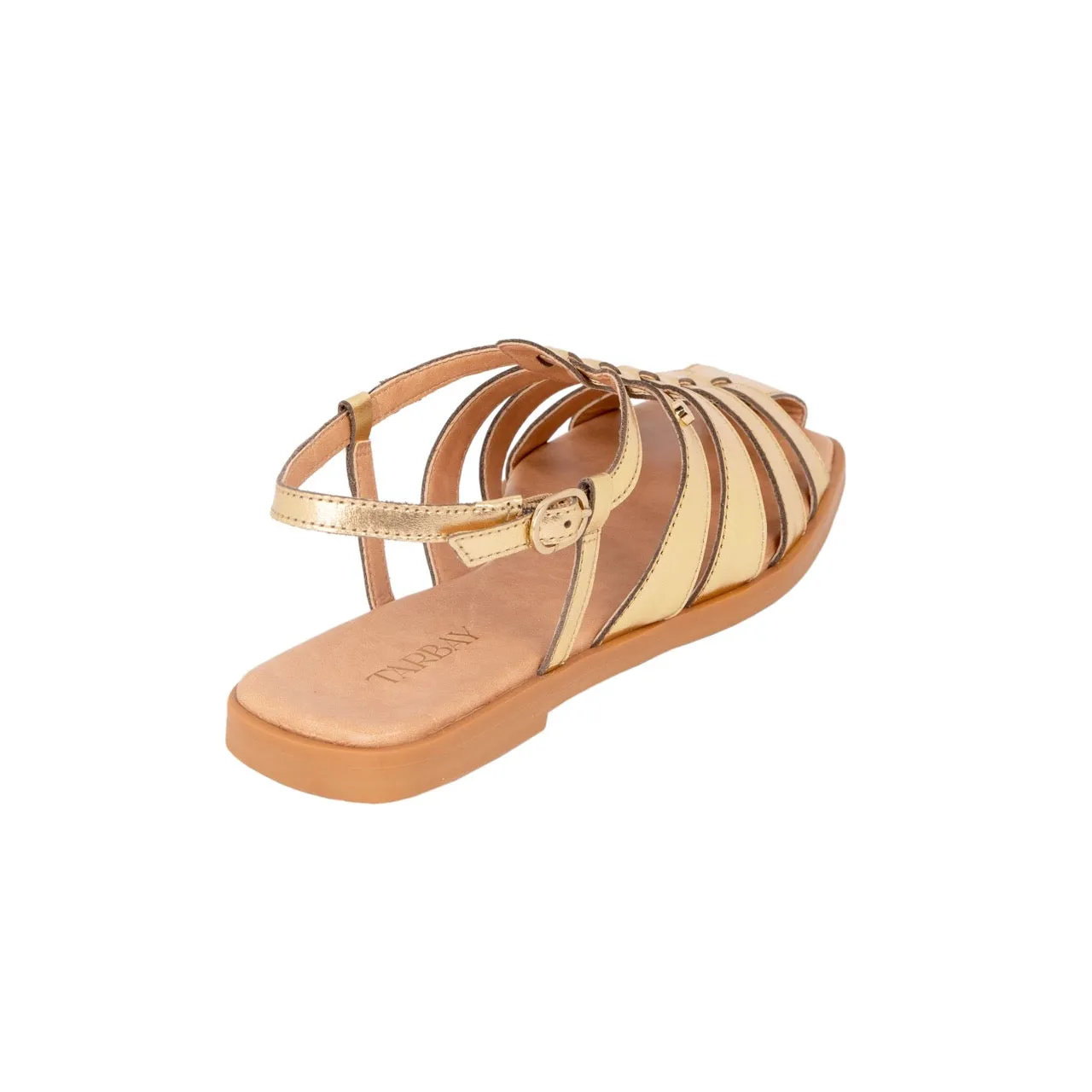 Franciscana Flat Sandals - Metallic Gold