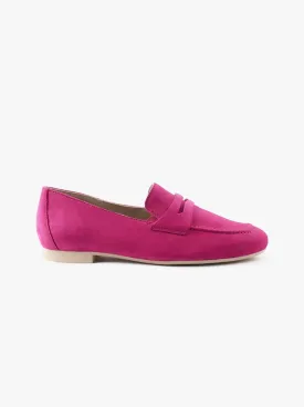 Geneva pink suede