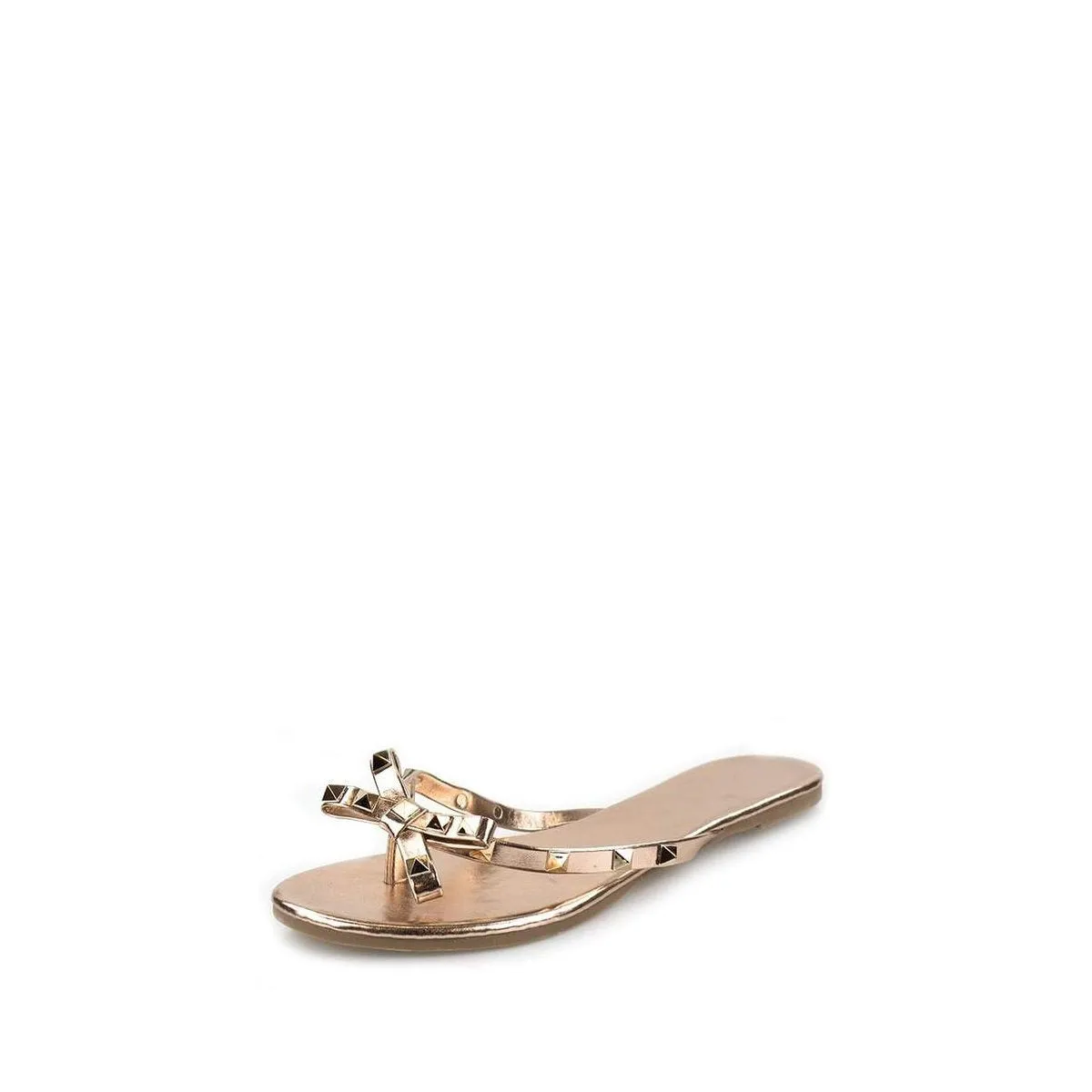 GIA Slip On Rockstud Toe Post Sandal