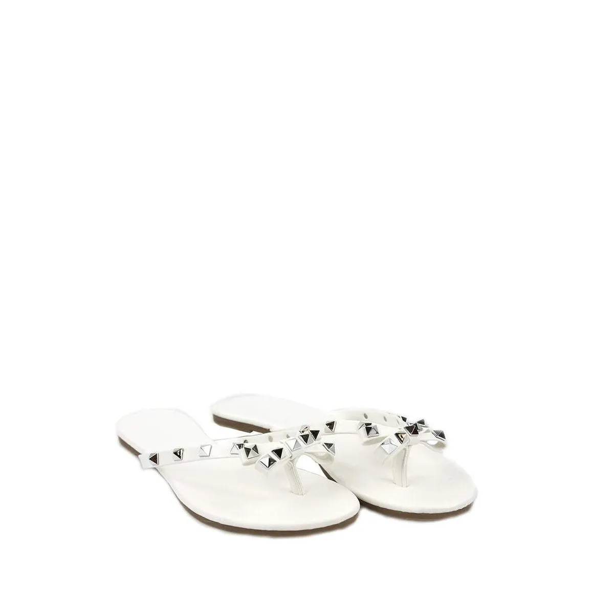 GIA Slip On Rockstud Toe Post Sandal