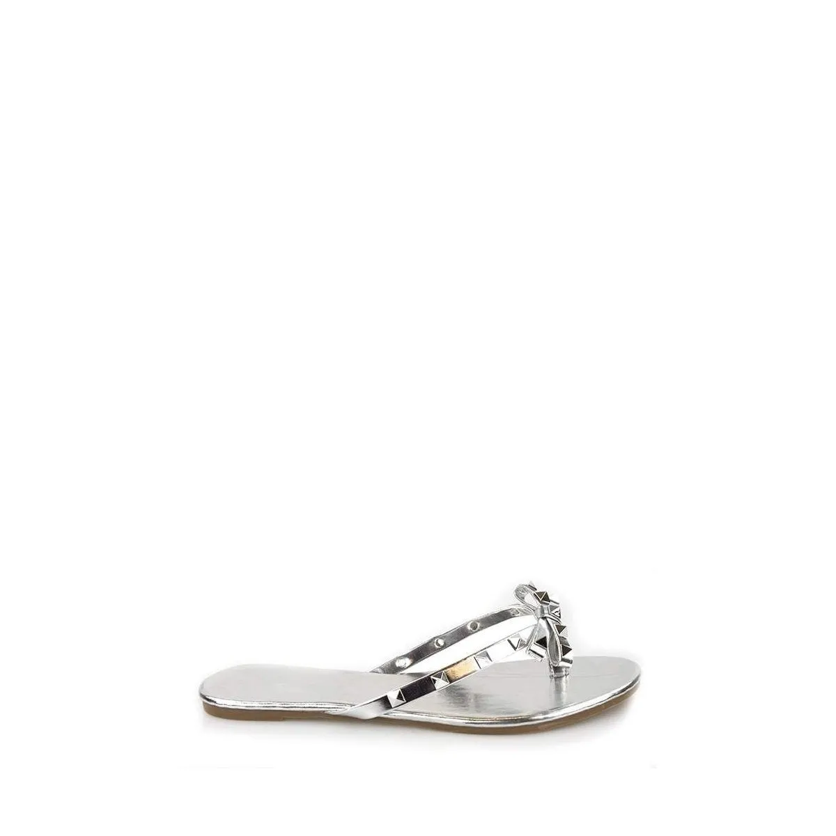 GIA Slip On Rockstud Toe Post Sandal