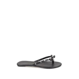 GIA Slip On Rockstud Toe Post Sandal