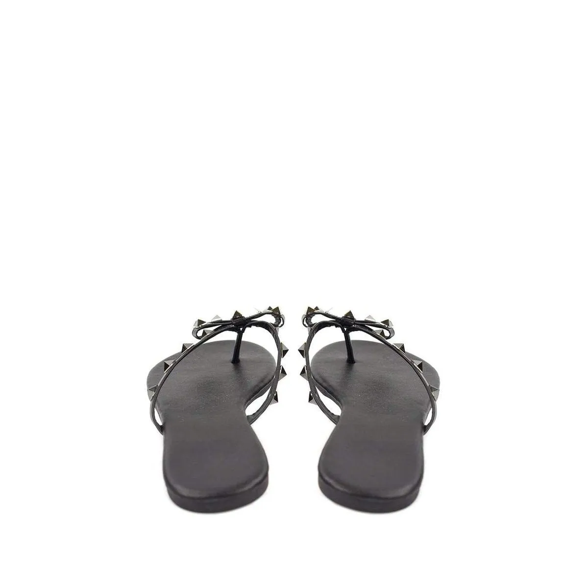 GIA Slip On Rockstud Toe Post Sandal