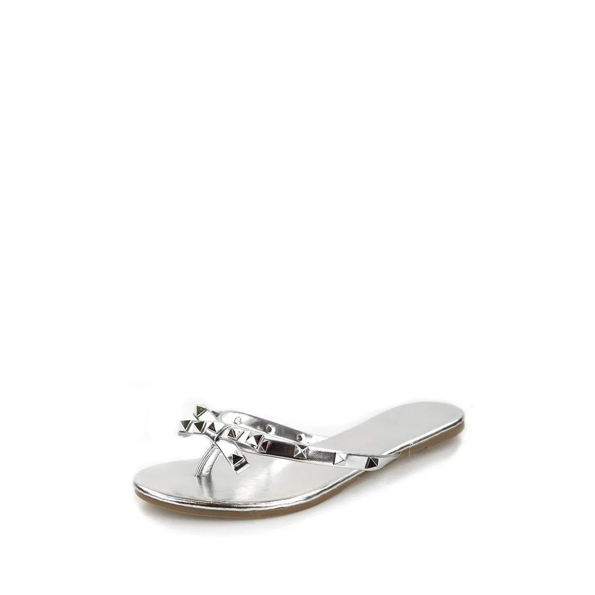 GIA Slip On Rockstud Toe Post Sandal