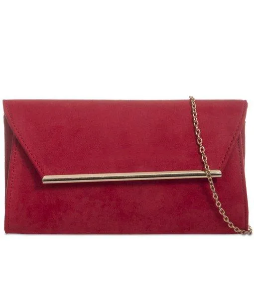 Gold Fastening Envelope Clutch - Katie