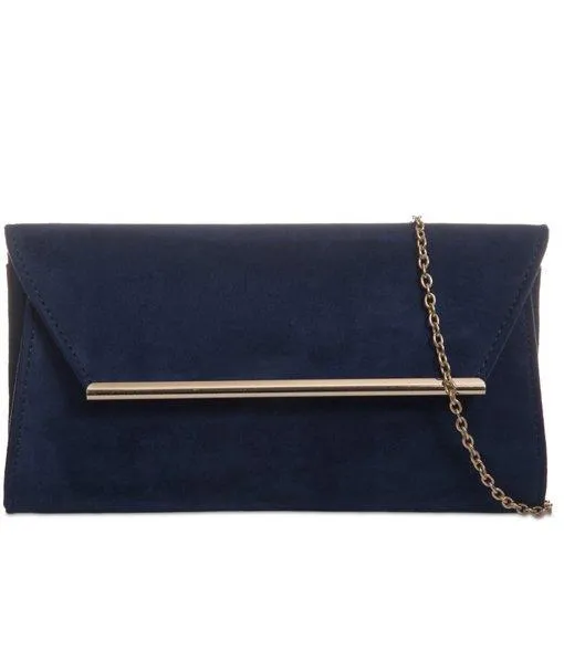 Gold Fastening Envelope Clutch - Katie