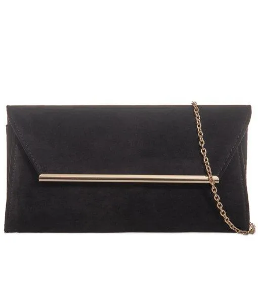 Gold Fastening Envelope Clutch - Katie