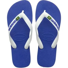 Havaianas Men's Brasil Logo Flip Flops - Marine