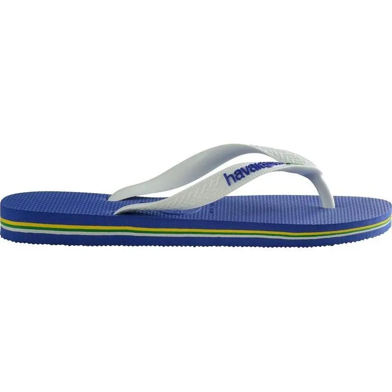 Havaianas Men's Brasil Logo Flip Flops - Marine