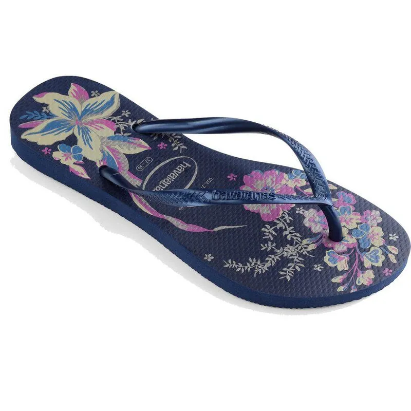 Havaianas Slim Organic Woman's FlipFlops - Navy - UK 3/4