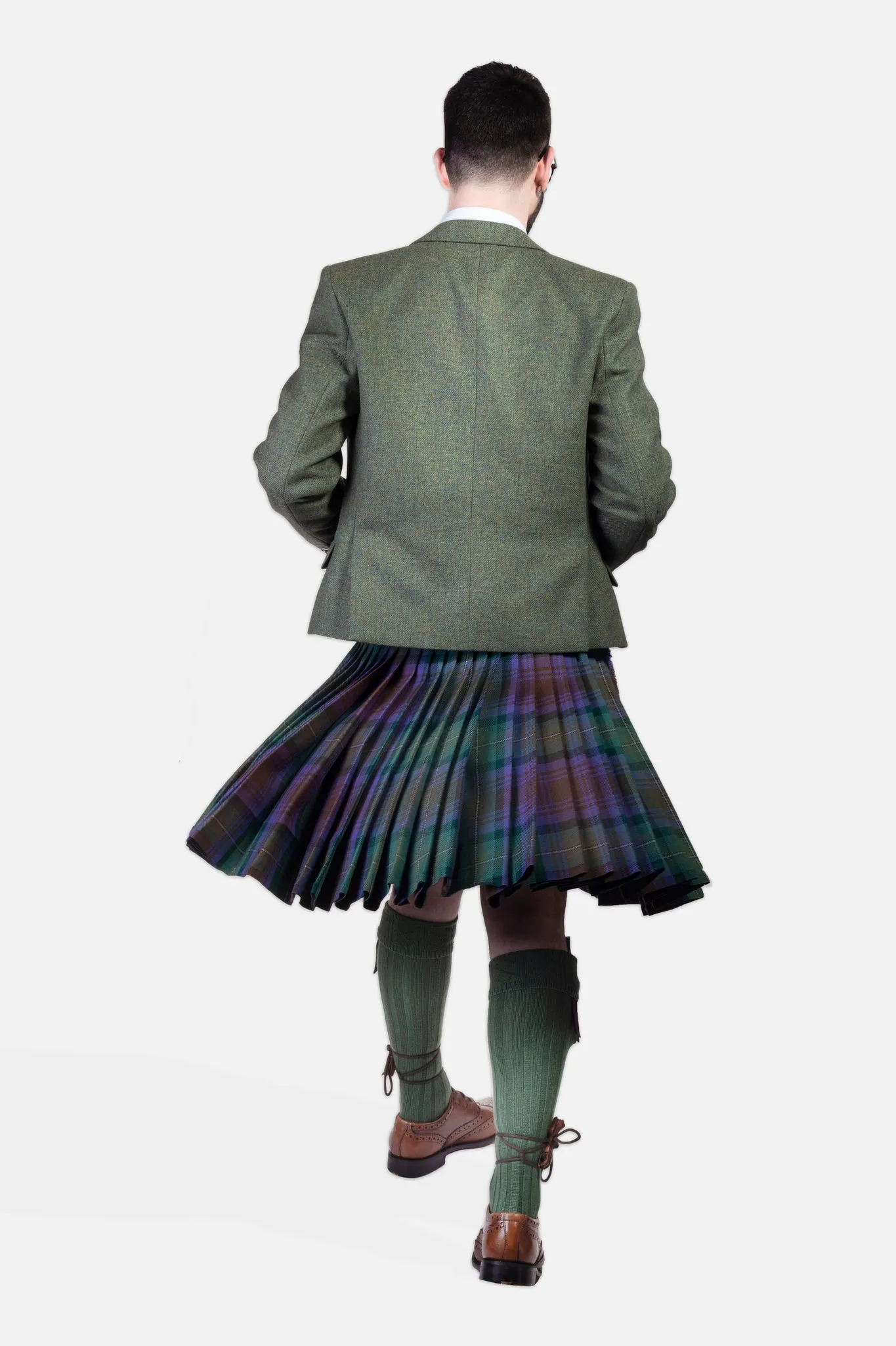 Isle of Skye / Lovat Green Tweed Kilt Hire Outfit