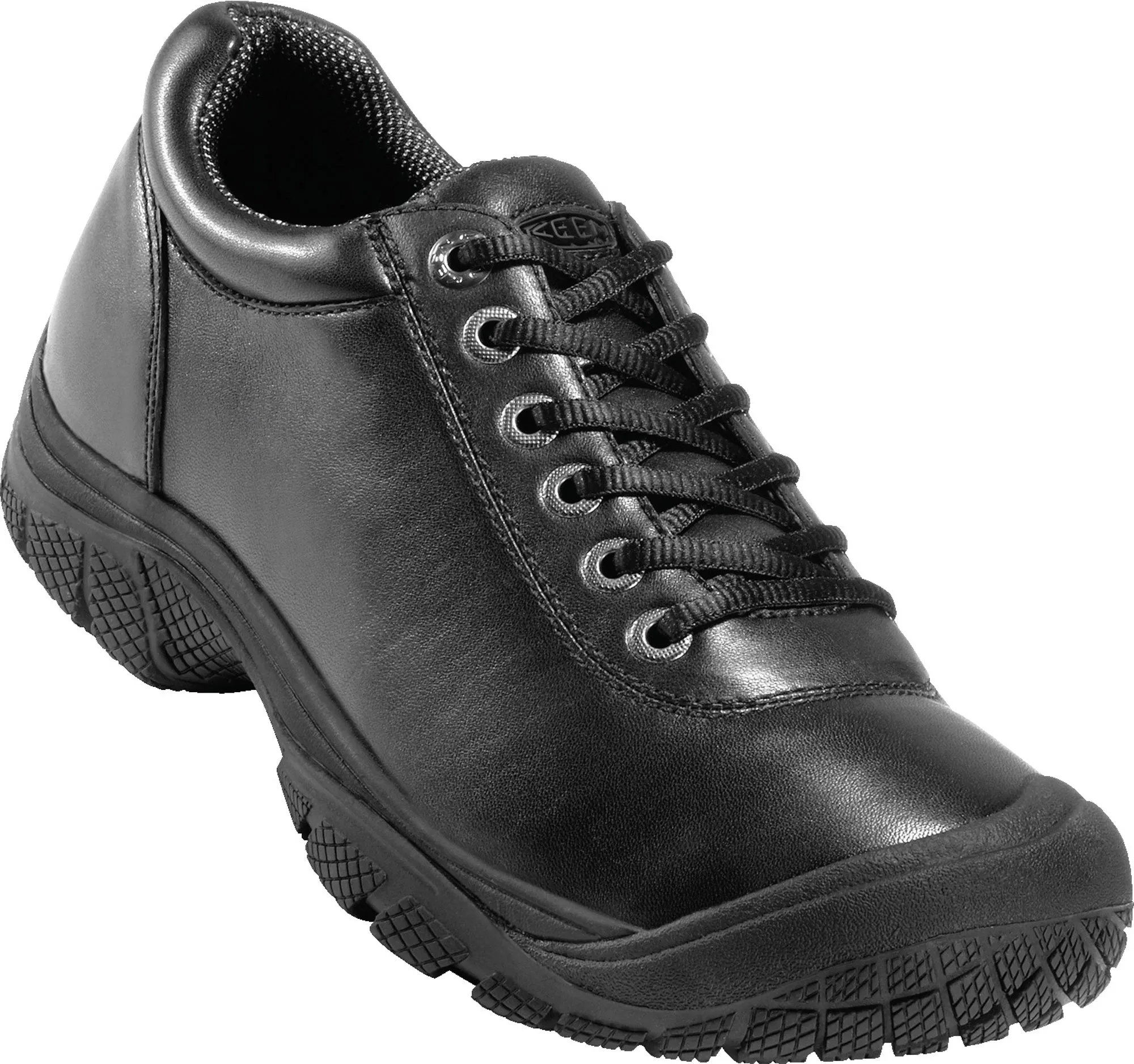 Keen Utility Black Mens PTC WR Leather Dress Oxford Shoes