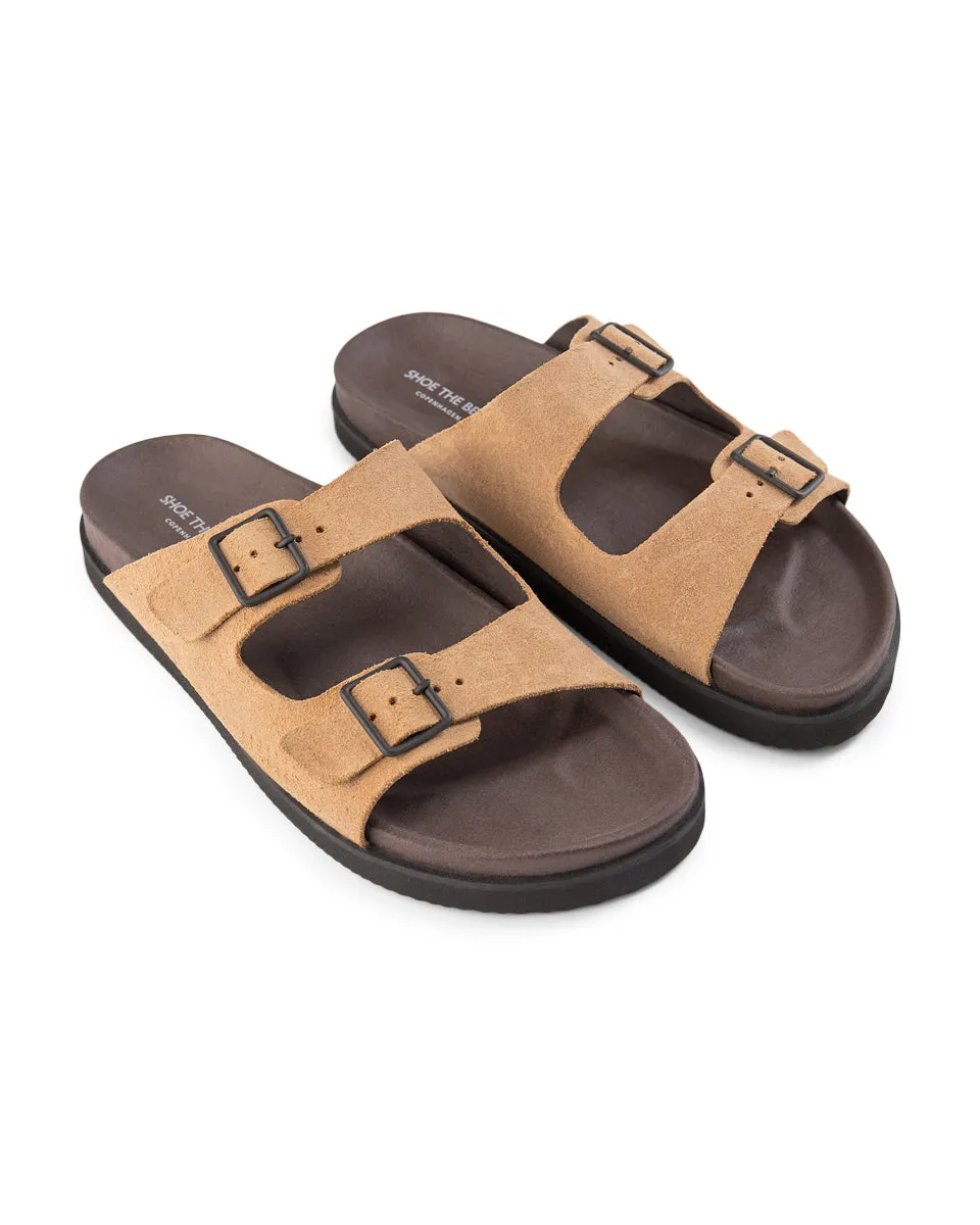 Luma Suede Sandal - TAUPE