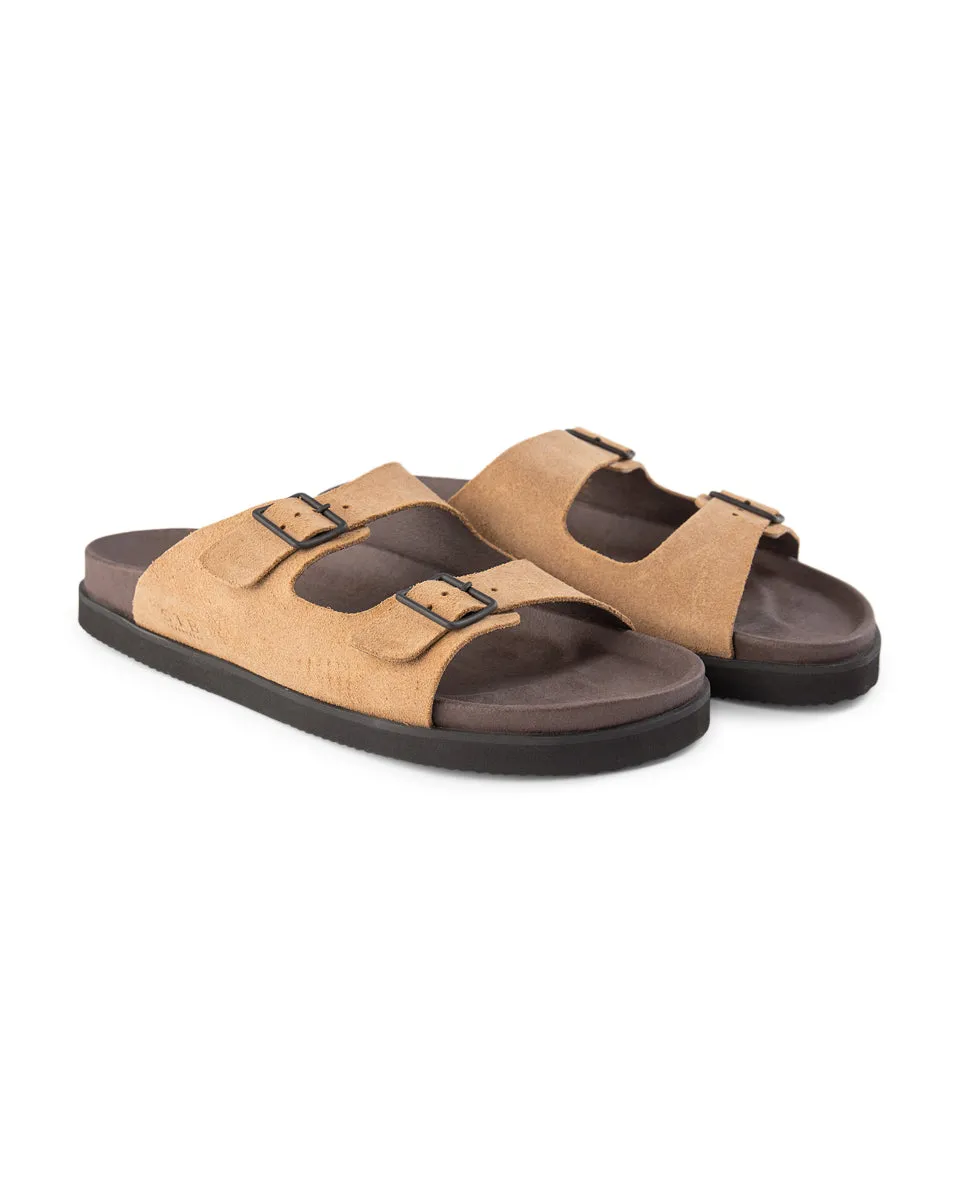 Luma Suede Sandal - TAUPE