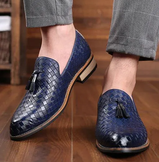 Luxury Italian Style Tassel Leather Loafers