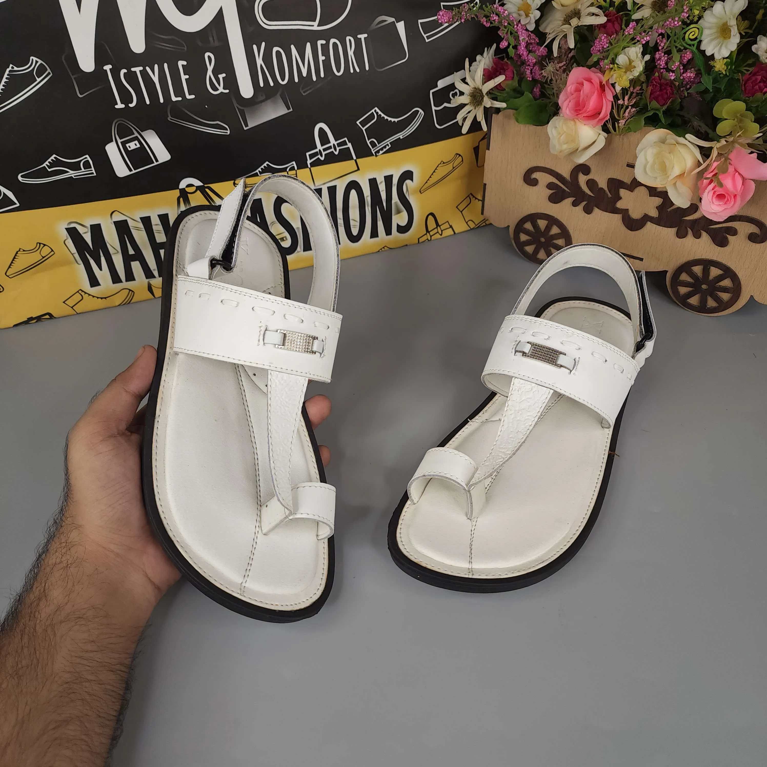 Men White Sandals