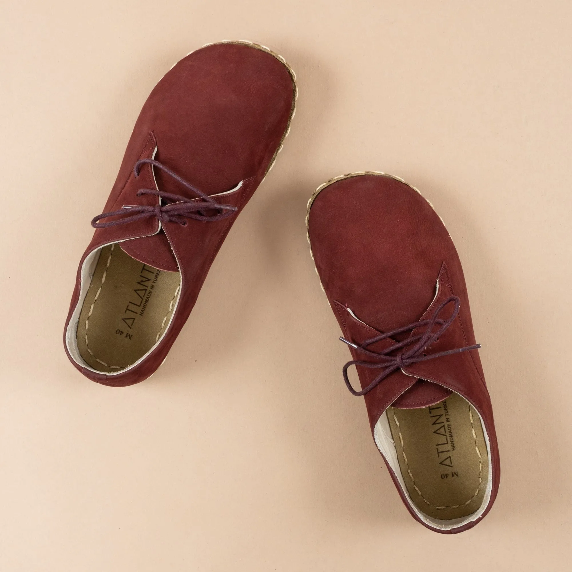 Men's Burgundy Oxfords