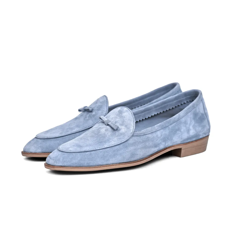 Men's Suede Sheepskin Tassel Loafers