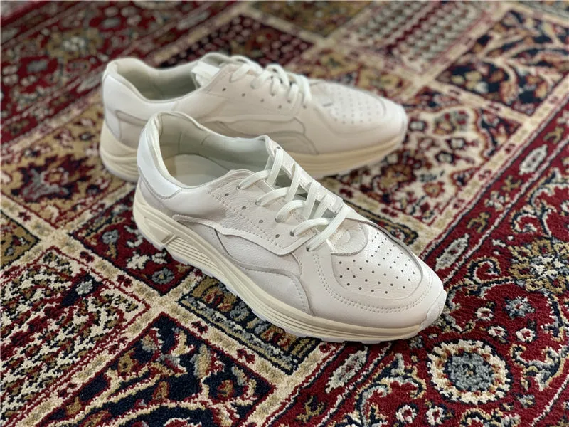 Men's White Chunky Sneakers