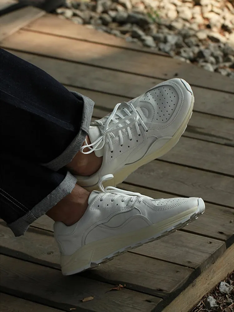 Men's White Chunky Sneakers