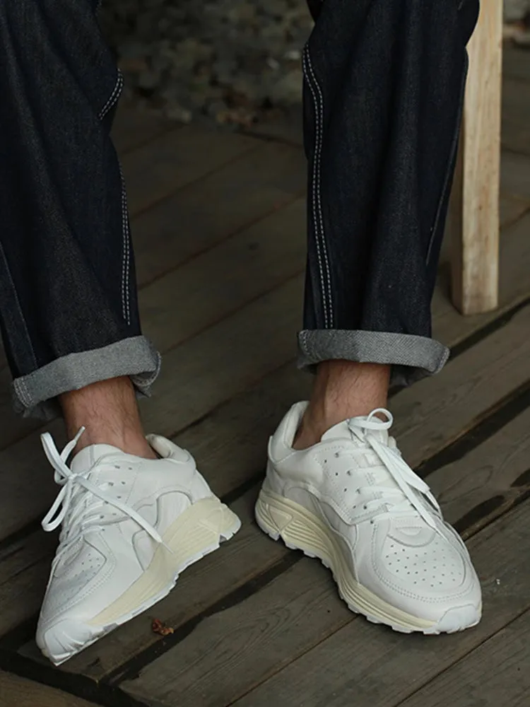 Men's White Chunky Sneakers