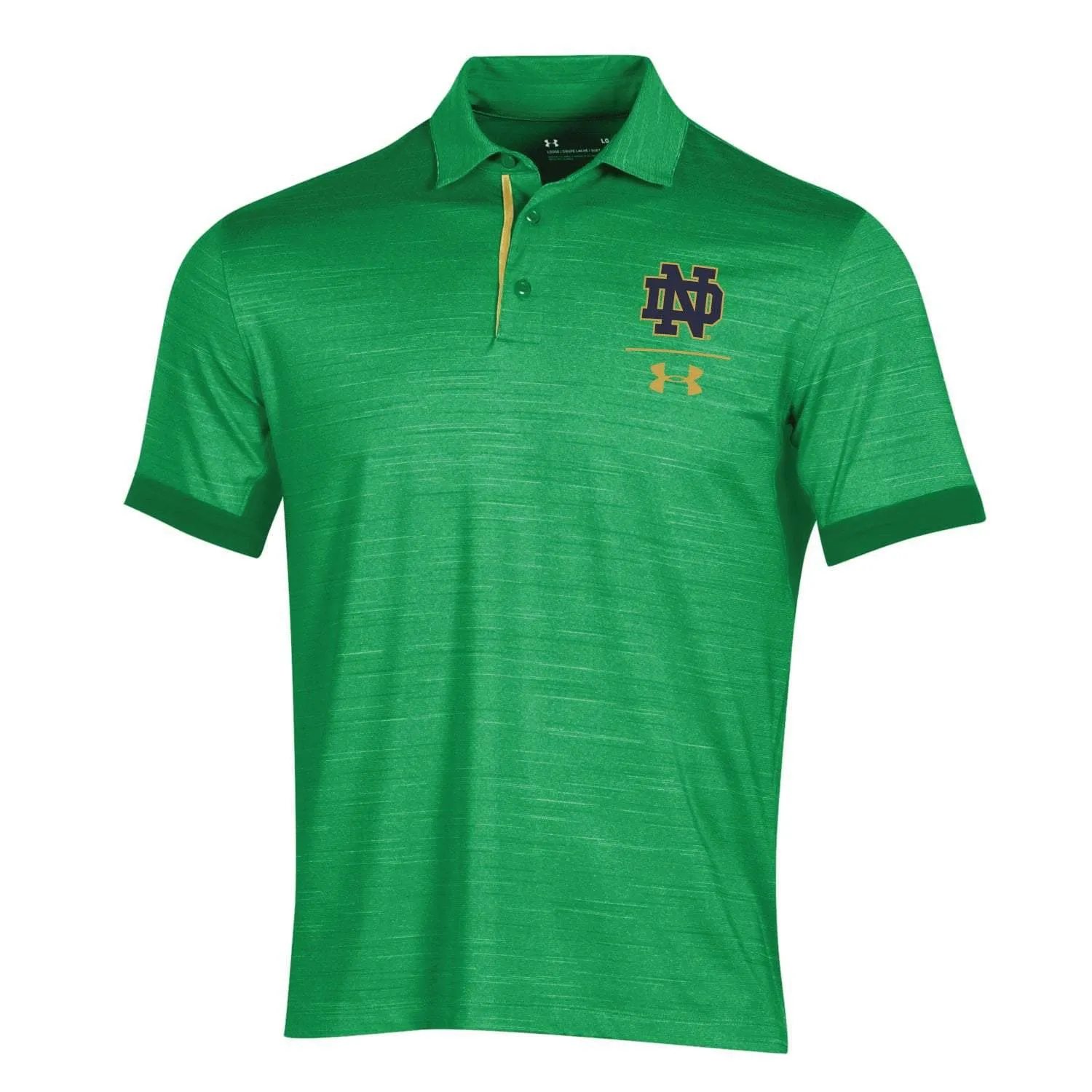 Notre Dame Fighting Irish Under Armour Kelly Green HeatGear Sideline Vented Polo