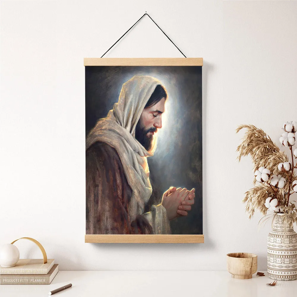 Our Light Hanging Canvas Wall Art - Jesus Picture - Jesus Portrait Canvas - Religious Canvas