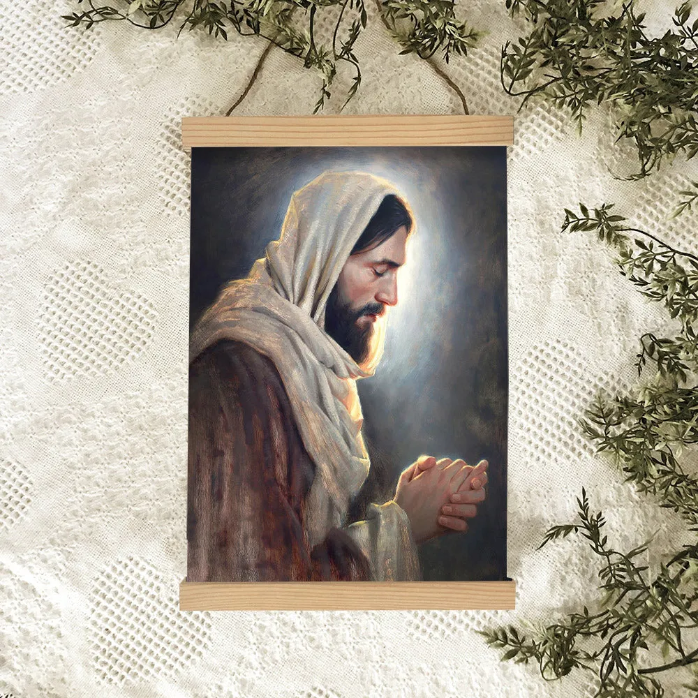 Our Light Hanging Canvas Wall Art - Jesus Picture - Jesus Portrait Canvas - Religious Canvas