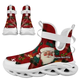 Personalized Santa Claus Sneakers, Custom Xmas Fashion Shoes, Christmas Collection Shoes, Best Gift for Christmas