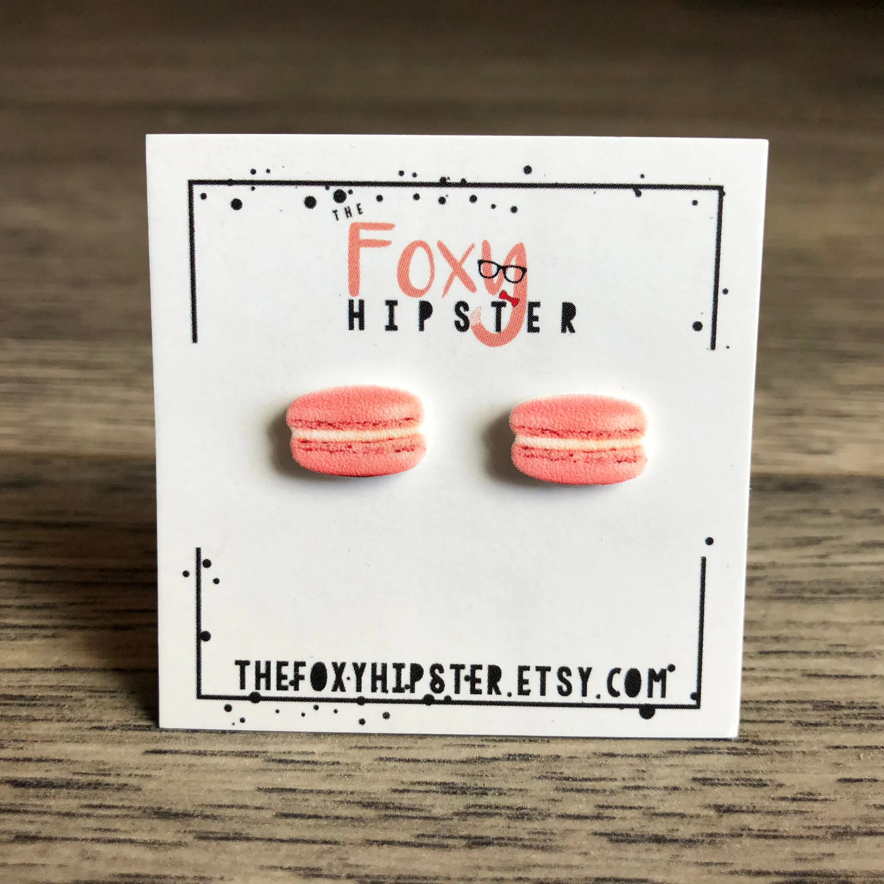 Pink Macaroon Earrings