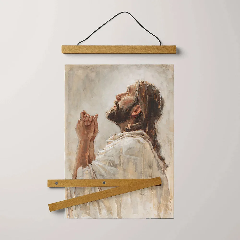 Redeeming Light Hanging Canvas Wall Art - Jesus Picture - Jesus Portrait Canvas - Religious Canvas