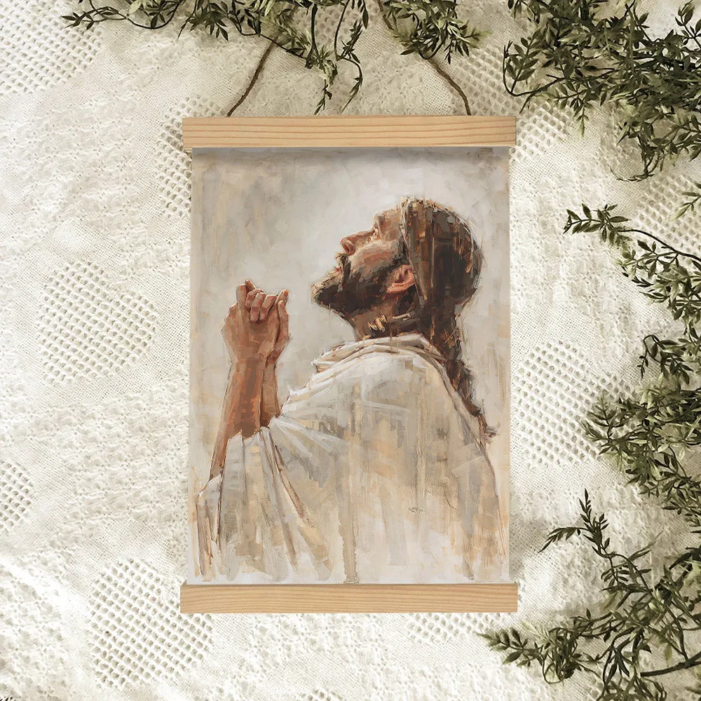 Redeeming Light Hanging Canvas Wall Art - Jesus Picture - Jesus Portrait Canvas - Religious Canvas