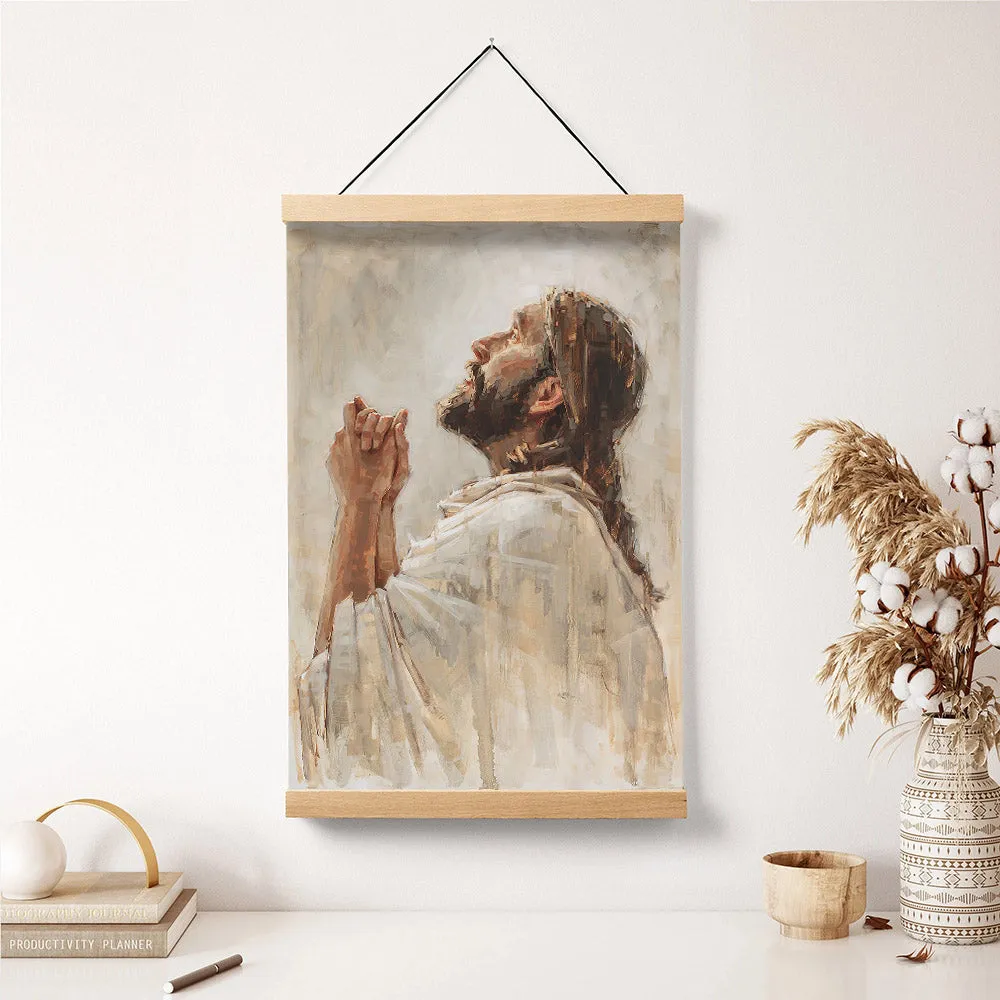 Redeeming Light Hanging Canvas Wall Art - Jesus Picture - Jesus Portrait Canvas - Religious Canvas