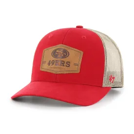 SAN FRANCISCO 49ERS RAWHIDE VELCRO '47 TRUCKER