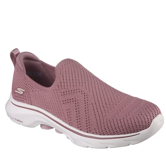 Skechers Go Walk 7 Amina Mauve Slip On Shoe